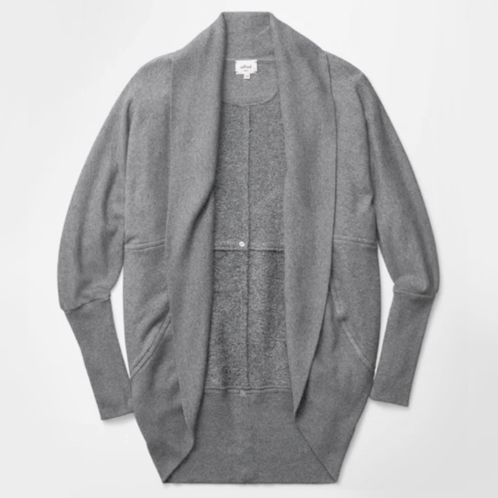 Aritzia Wilfred - Diderot Open Front Light Grey C… - image 1